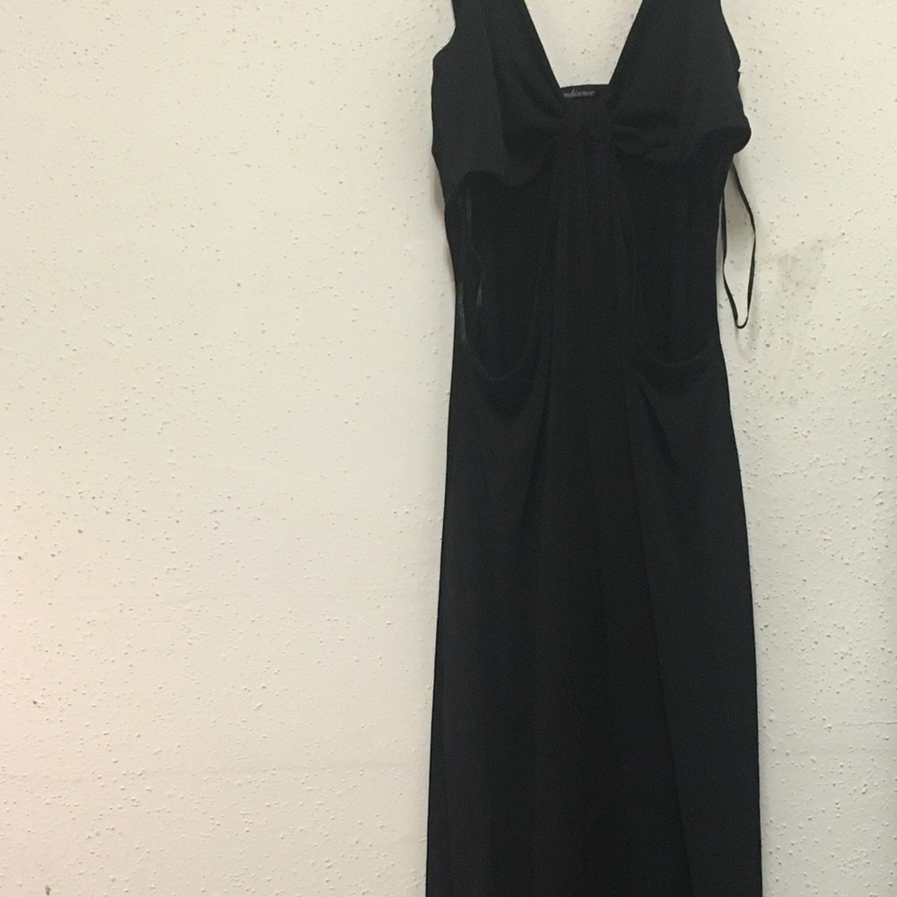 Ambiance Black Cut-Out Women’s Maxi Dress Size M